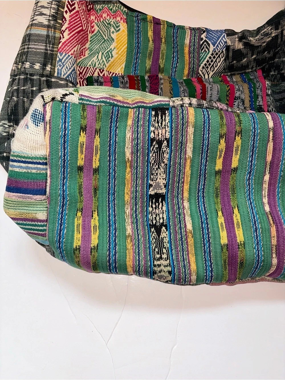 Multicolor Patchwork Bohemian Style Bag - Picture 9 of 16